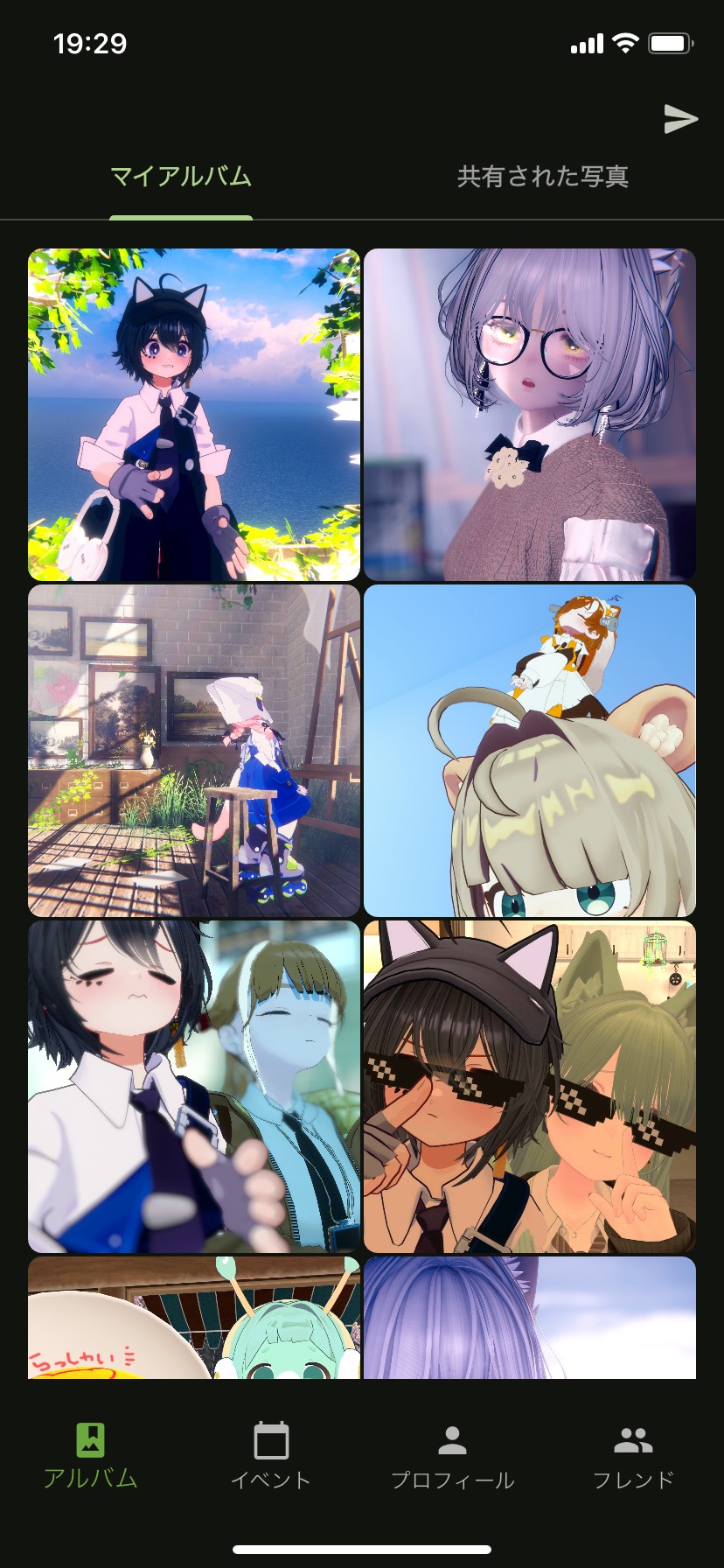 アルバム画面